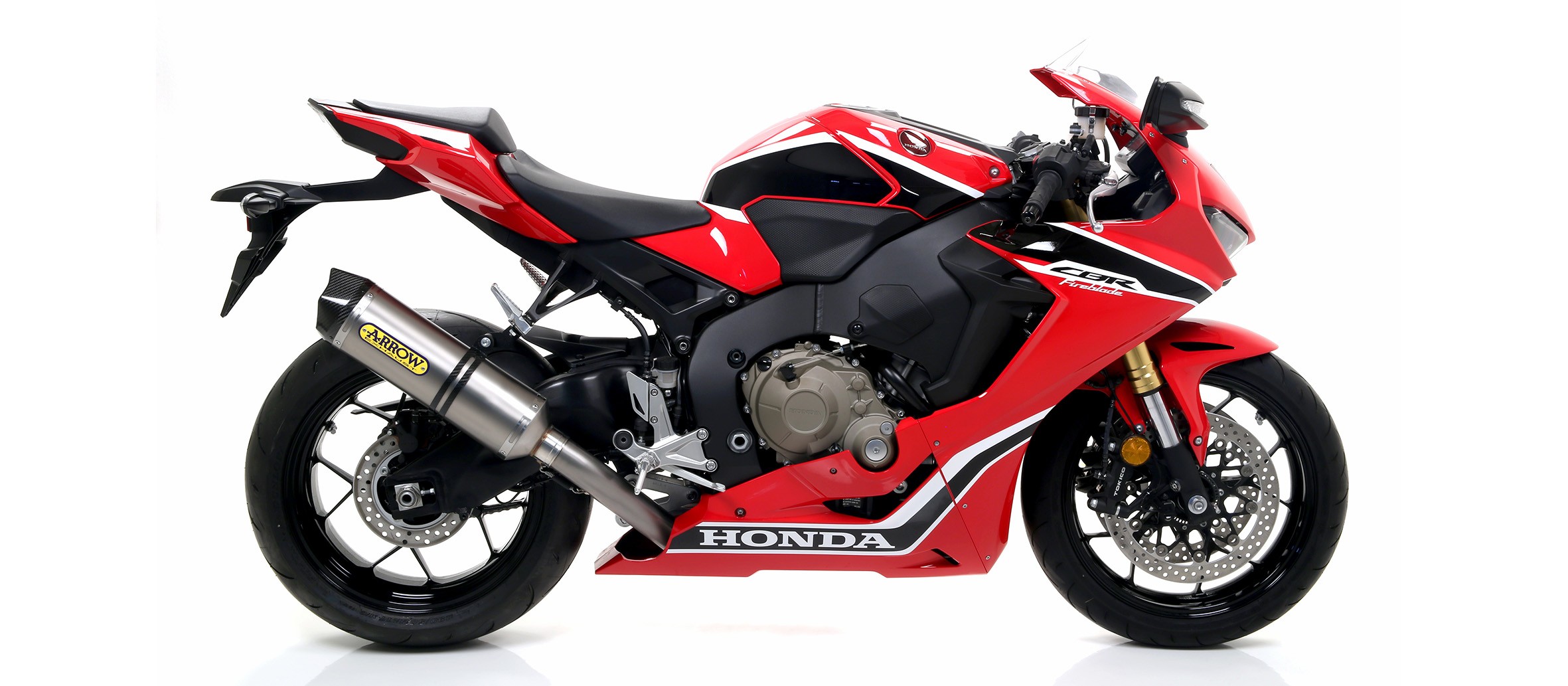 Arrow Competition Race Tech Carbon Fiber Silencer With Carbon End Cap 2017 2019 Honda CBR1000RR 71869MK